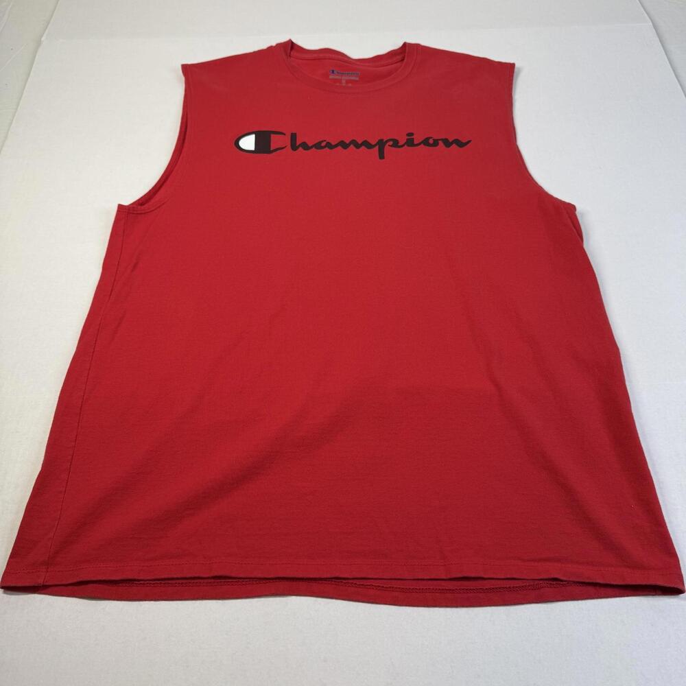 Champions Men’s Red Sleeveless Authentic Athleticwear XL